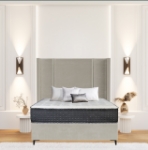 Picture of Upholstered bed with Apex Opulence Headboard