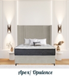 Picture of Upholstered bed with Apex Opulence Headboard