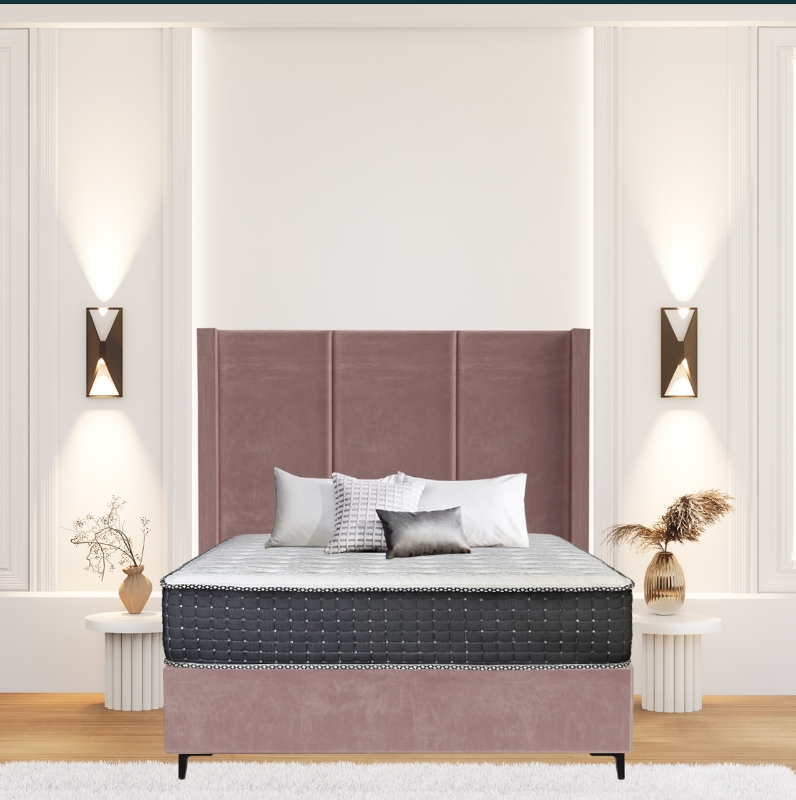 Picture of Upholstered bed with Arlington Opulence Headboard