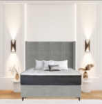 Picture of Upholstered bed with Axton Opulence Headboard