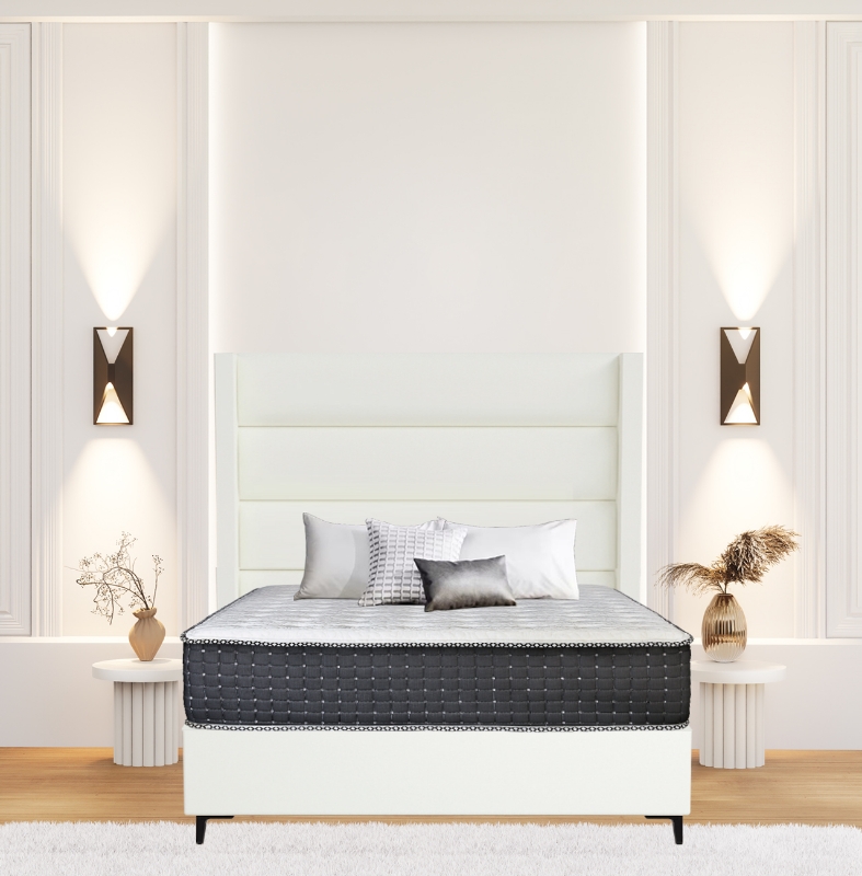 Picture of Upholstered bed with Concord Opulence Headboard