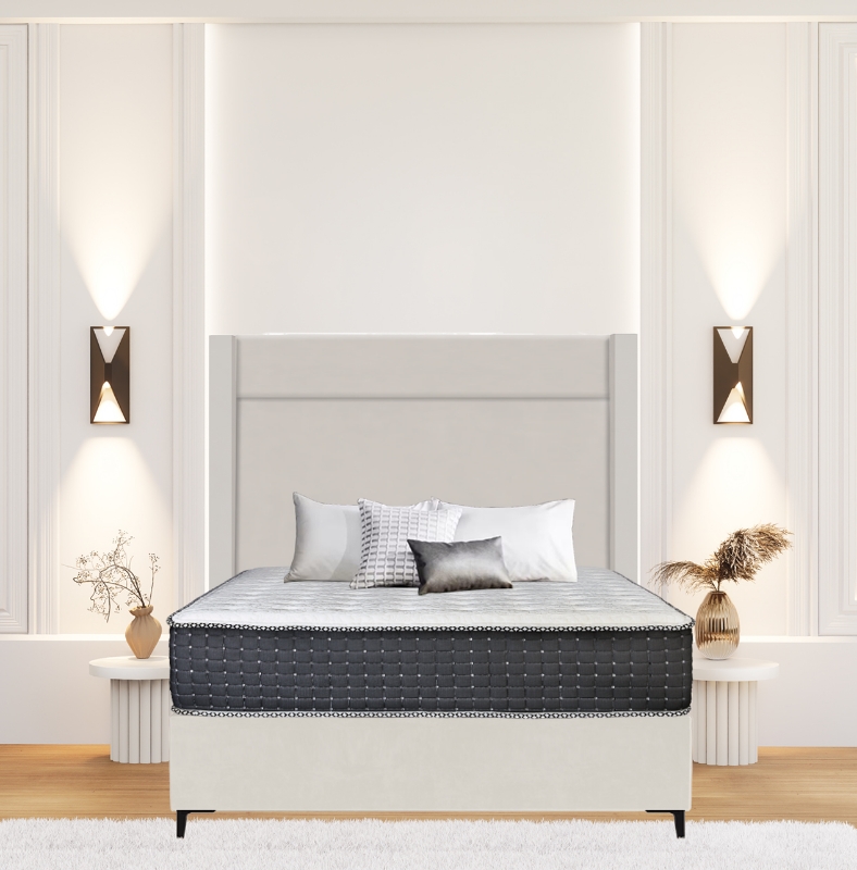 Picture of Upholstered bed with Eminence Opulence Headboard