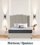 Picture of Upholstered bed with Heirloom Opulence Headboard