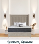 Picture of Upholstered bed with Luxeloom Opulence Headboard