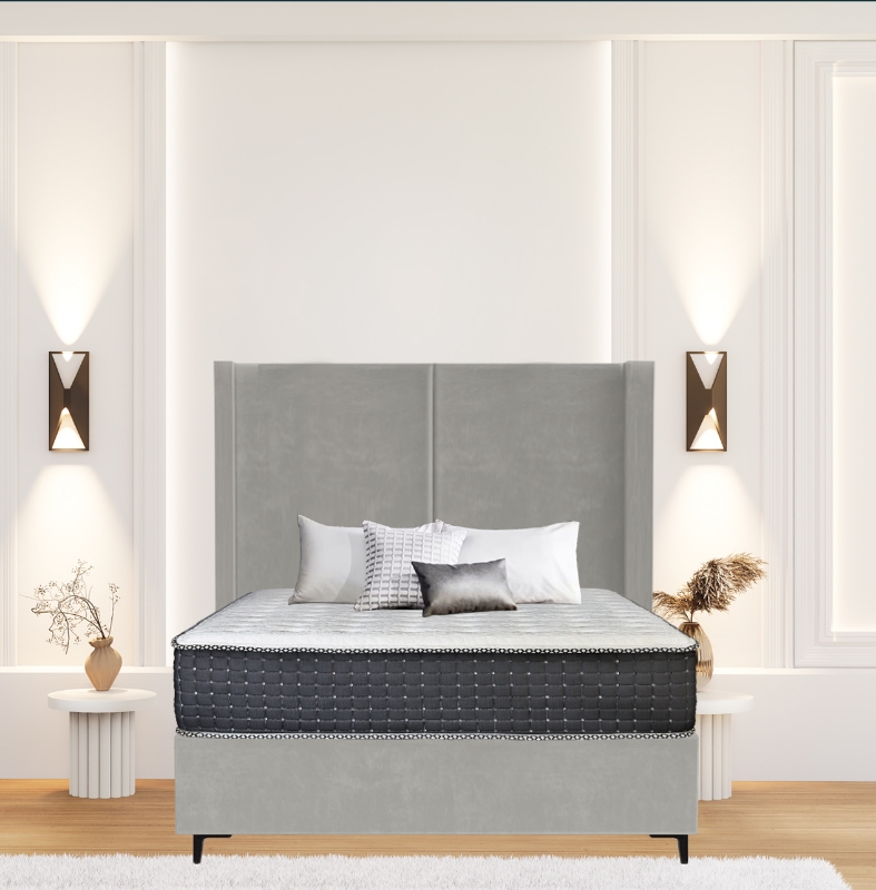 Picture of Upholstered bed with Ontario Opulence Headboard