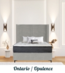 Picture of Upholstered bed with Ontario Opulence Headboard