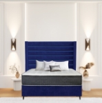 Picture of Upholstered bed with Oxford Opulence Headboard