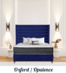 Picture of Upholstered bed with Oxford Opulence Headboard