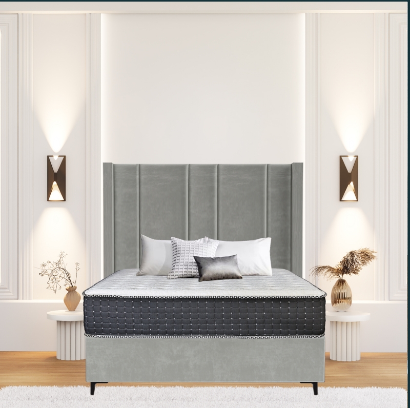 Picture of Upholstered bed with Prestige Opulence Headboard