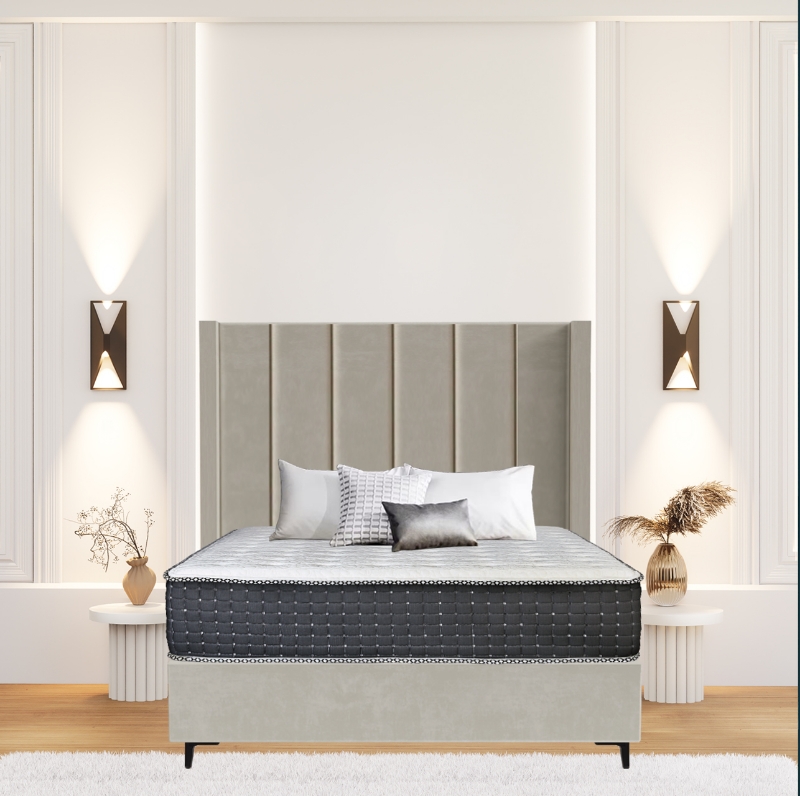 Picture of Upholstered bed with Signature Opulence Headboard