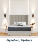 Picture of Upholstered bed with Signature Opulence Headboard