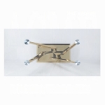 Picture of 79"W X 30"H Tempered Glass Top and Stainless Steel Base Dining Table