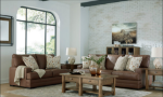Picture of Faux leather Sofa, Loveseat and Chair