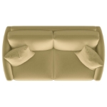 Picture of Upholstered Curved Track Arm Loveseat Camel