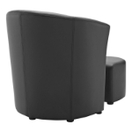Picture of Modern Armchair and Ottoman Faux Leather