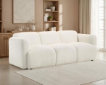 Picture of Upholstered White Round Track Arm Sofa