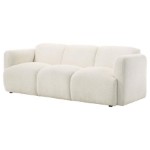 Picture of Upholstered White Round Track Arm Sofa