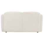 Picture of Upholstered White Round Track Arm Loveseat