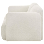 Picture of Upholstered White Round Track Arm Loveseat