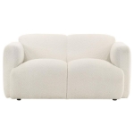 Picture of Upholstered White Round Track Arm Loveseat