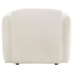 Picture of Upholstered White Round Track Arm Accent Chair