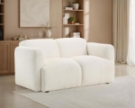 Picture of Upholstered White Round Track 3pc Livingroom Set
