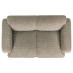 Picture of Upholstered Brown Round Track Arm Loveseat