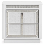 Picture of 27.63" W x 27" H White Large Two Drawer Night Stand