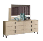 Picture of Camel Double Dresser and Mirror