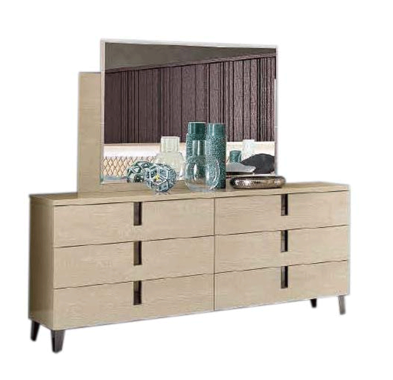 Picture of Camel Double Dresser and Mirror