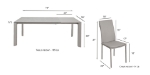 Picture of Grey, Taupe Finish Dining Chair