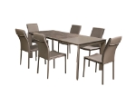 Picture of 55/79" Extendable Taupe Dining Table
