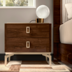 Picture of Walnut 2 Drawer Night Stand