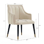 Picture of Velvet Dining Arm Chair