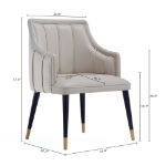 Picture of Velvet Dining Arm Chair