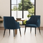 Picture of Velvet Dining Arm Chair