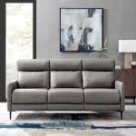 Picture of Top Grain Genuine Leather Sofa in Grey