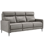Picture of Top Grain Genuine Leather Sofa in Grey