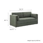 Picture of Upholstered Sofa in Eucalyptus