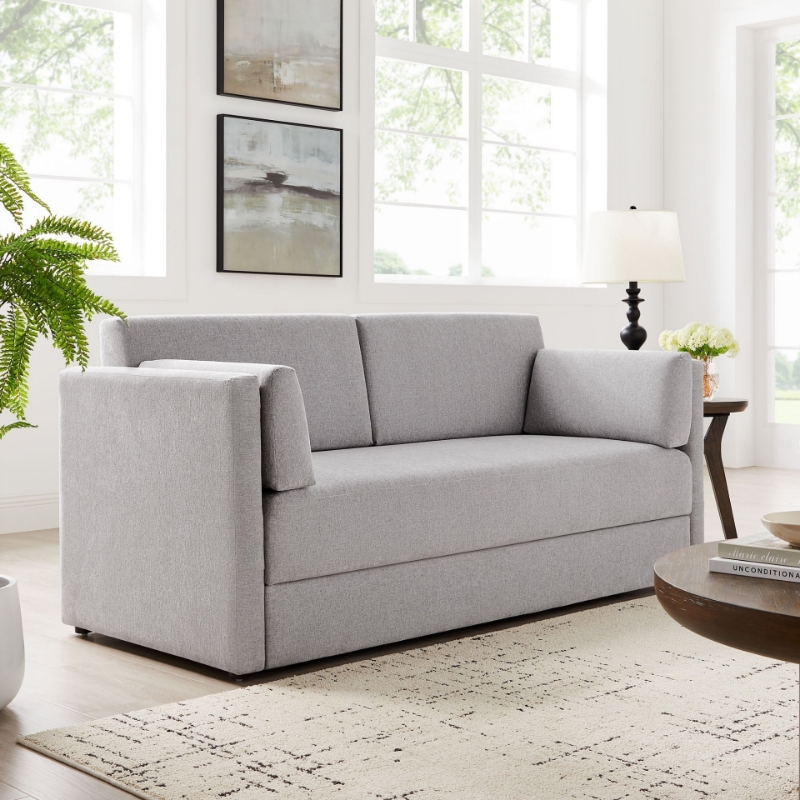 Picture of Upholstered Sofa in Taupe