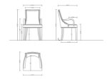 Picture of Light Grey And Tan Leather Dining Arm Chair