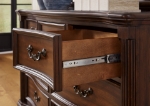 Picture of Classic with a rich cherry brown finish Dresser and Mirror