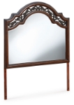 Picture of Classic with a rich cherry brown finish Dresser and Mirror