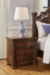 Picture of Classic with a rich cherry brown finish Three Drawer Nigh Stand