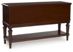 Picture of 59.38" W x 18" D x 34.5" H Classic with a rich cherry brown finish Dining Room Server