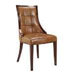 Picture of Leather Dining Chair in Saddle