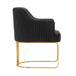 Picture of Leather Dining Chair in Black