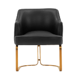 Picture of Leather Dining Chair in Black