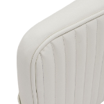 Picture of Leather Dining Chair in Ivory, Taupe and Black Finish