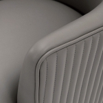 Picture of Leather Dining Chair in Taupe